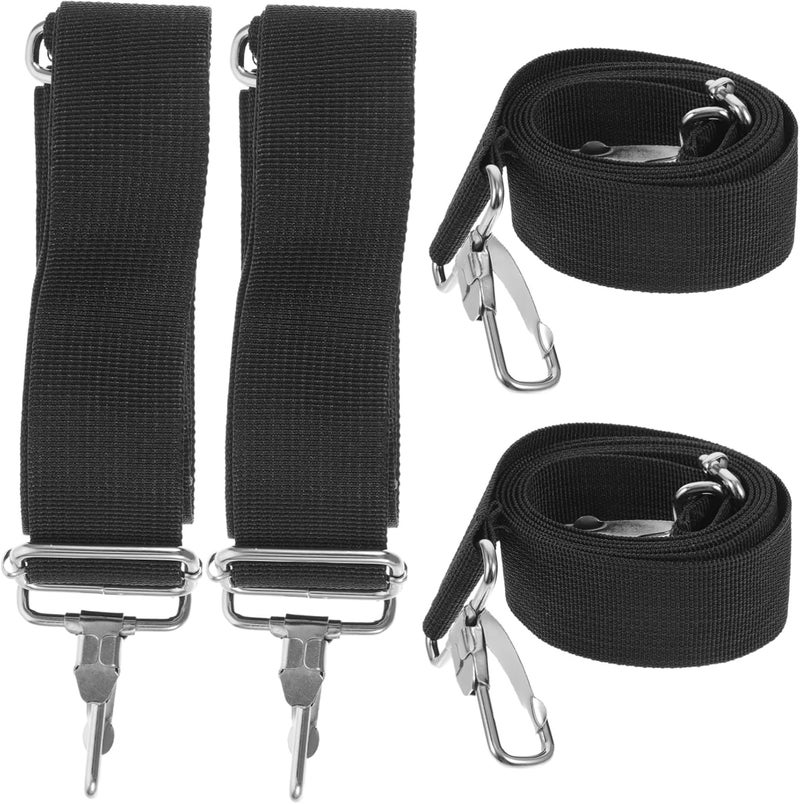 OFFSCH 4Pcs Snare Drum Strap with Metal Hooks Polyester Hooks Adjustable Drum Straps Snare Belt for Marching Band - Image 1